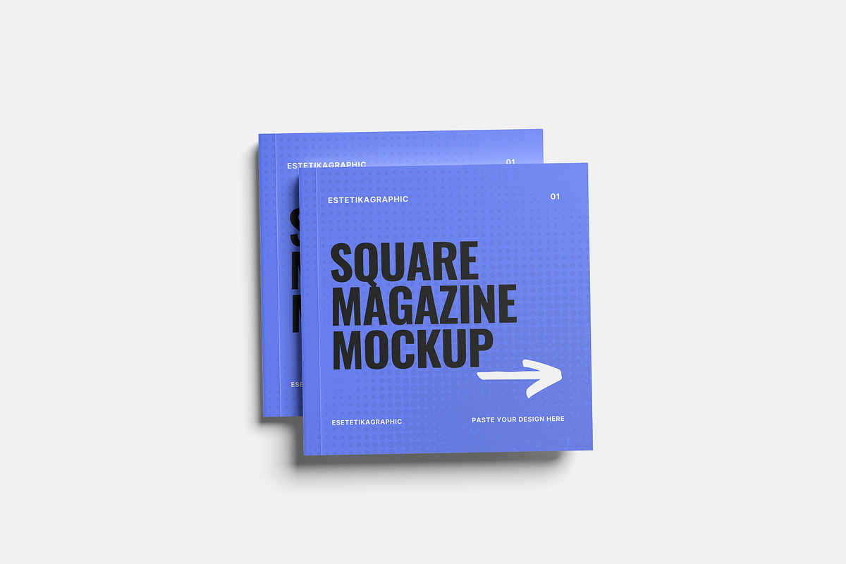 Square Book Mockup, a Books & Magazine Mockup by Afif_studio (Photo 4 of 5)