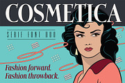 Cosmetica Font, a Serif Font by Mysterylab Designs (Thumbnail 1 of 14)