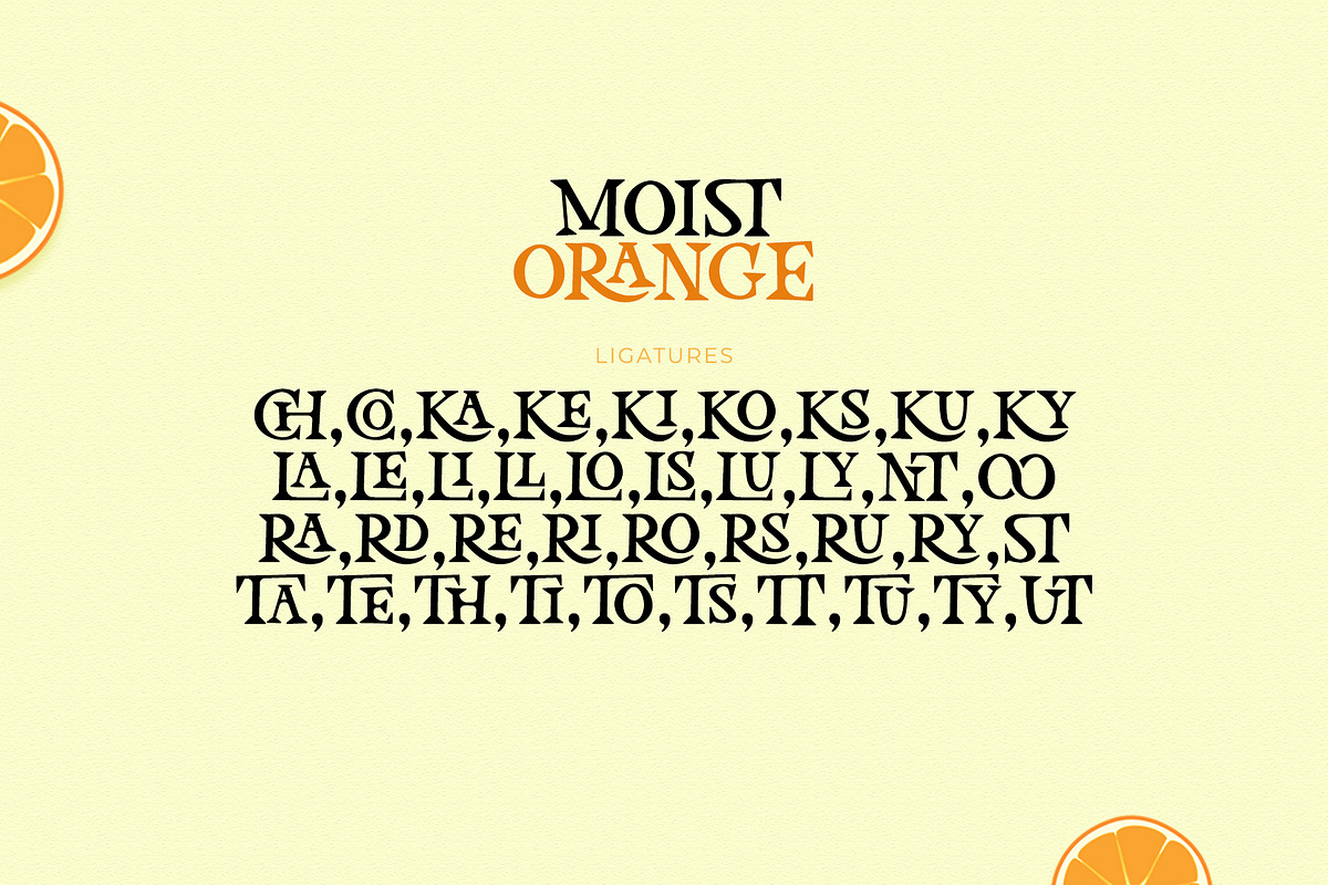 Moist Orange - Cute Serif Font, a Serif Font by Airotype (Photo 9 of 10)