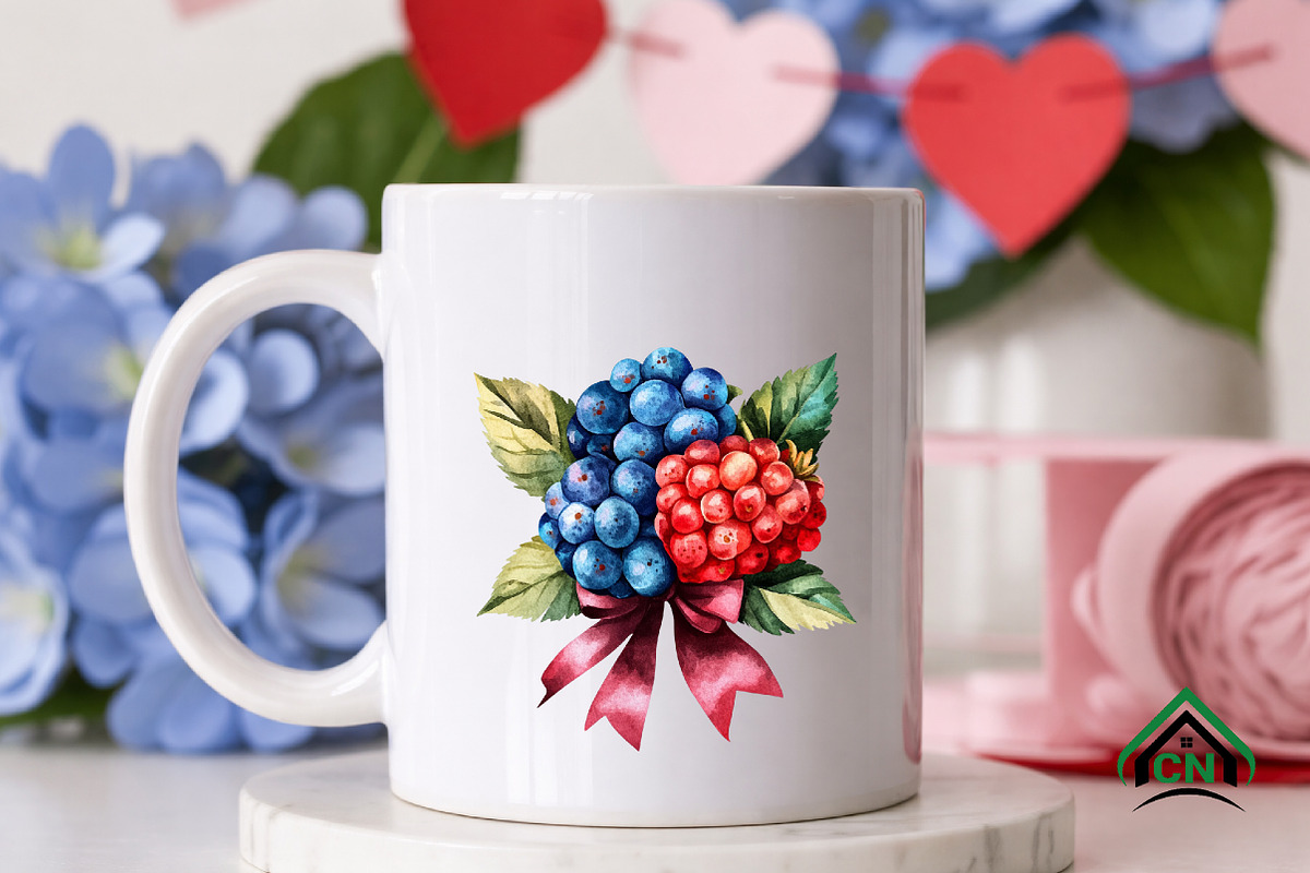 Watercolor Berries Clipart, an Illustration by Craft Nest (Photo 7 of 12)