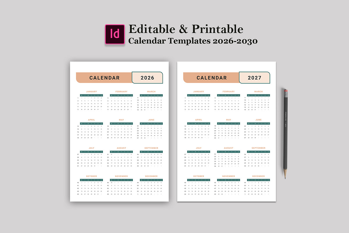 Calendar Template 2026-2030
