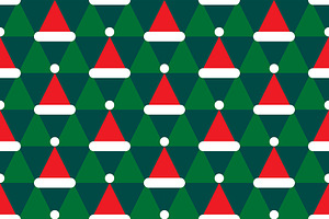 Santa Hats and Christmas trees
