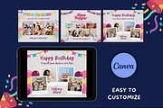 Birthday Photo Collage Templates, a Templates & Theme by TemplateCastleStore (Thumbnail 7 of 9)