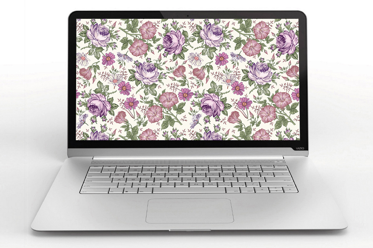 Set Seamless Flowers Roses Chamomile, a Pattern Graphic by Vintage (Photo 14 of 14)