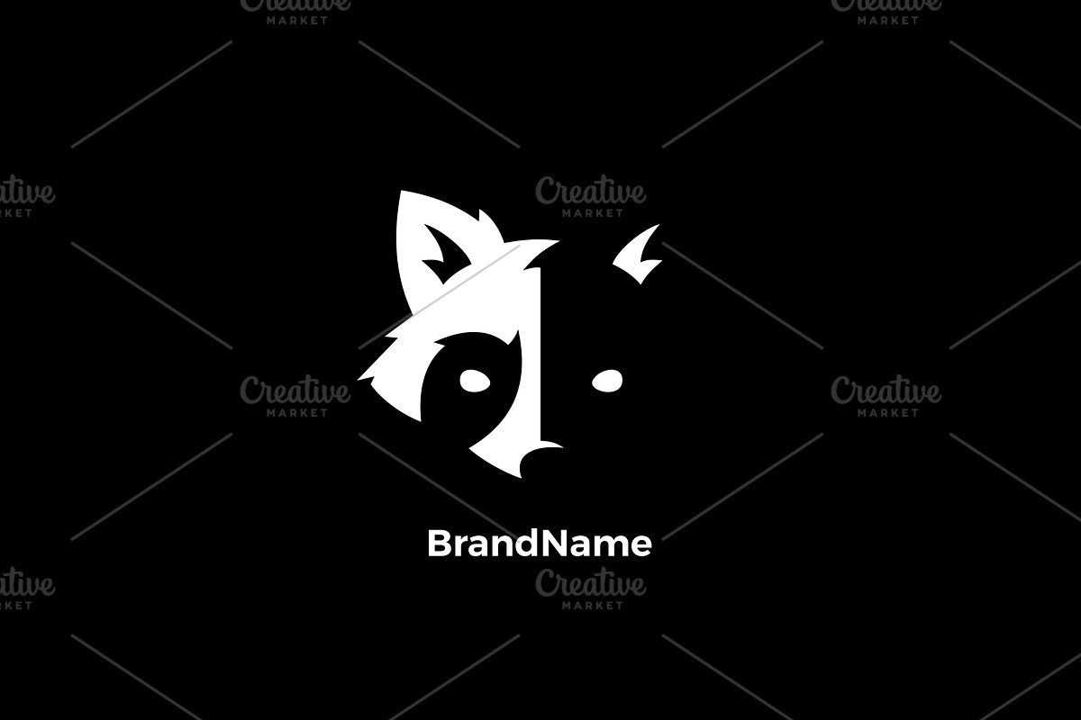 Raccoon logo, a Branding & Logo Template by Stefan Art Logo store