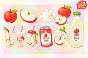 Cute Apple Soda Drink Clipart PNG, a Food Illustration by K.JackArtwork (Thumbnail 2 of 4)