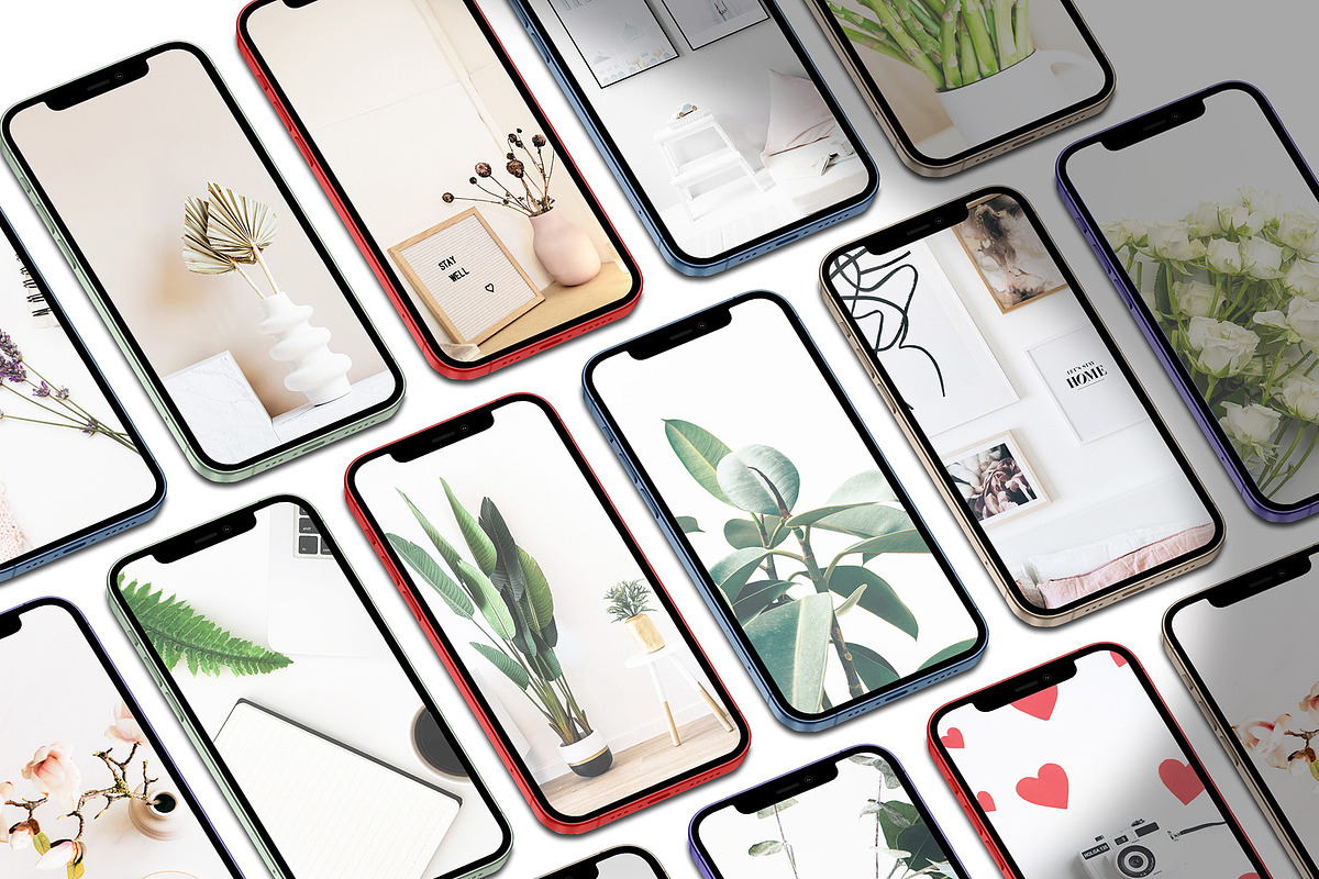 Realistic 3D iPhone Mock-Up Bundle 2, an iPhone Mockup by Graphicsworld125 (Photo 6 of 15)