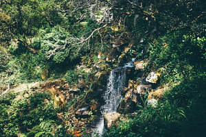 Forest waterfall in Sintra, Portugal, a Nature Photo by SkyNext