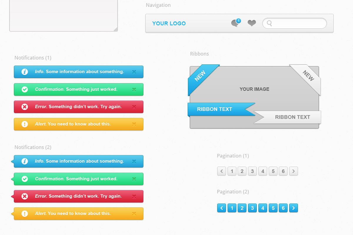 Crisp UI Kit, an UI Kit Template by Lewis Bell (Photo 4 of 4)