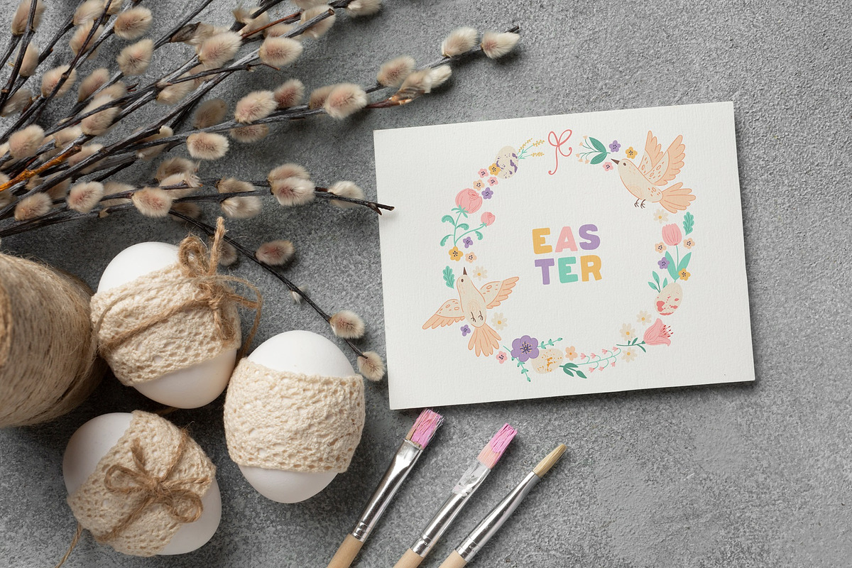 Easter & Spring Floral Collection, a Decorative Illustration by RinSo_art (Photo 8 of 12)