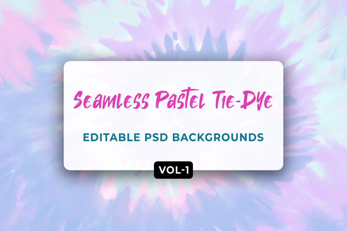 Seamless Pastel Tie-Dye Vol-01, a Pattern Graphic by Graphicsnext (Photo 1 of 6)