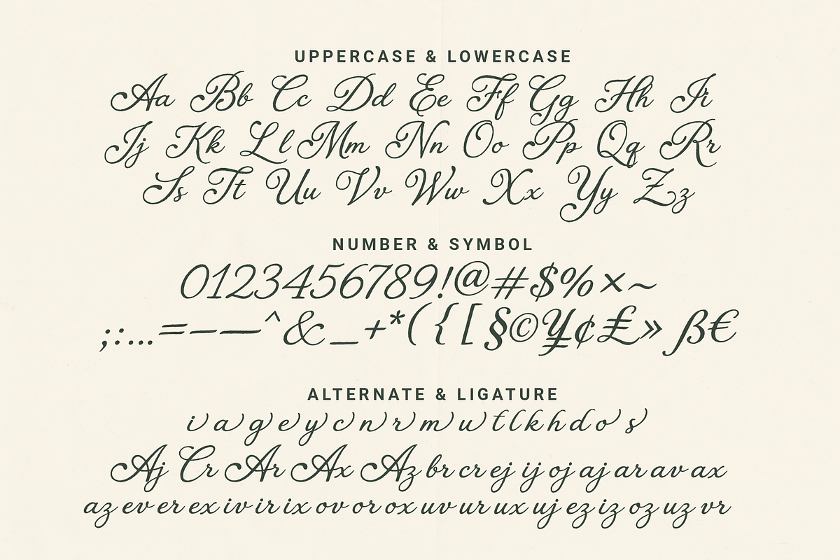 Dancing Partner Vintage Font Duo, a Script Font by Tyasify (Photo 4 of 9)