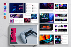 Gadget Product Catalog Landscape, a Brochure Template by DesignCrest