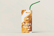 Juice Carton Packaging Box Mockup, a Packaging Mockup by DesignRushMarket (Thumbnail 14 of 15)
