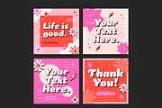Retro Typography Social Media Post, a Templates & Theme by studiogstock (Thumbnail 2 of 3)
