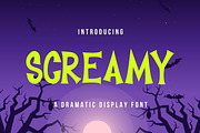 Screamy - Spooky Halloween Font, a Blackletter Font by StringLabs (Thumbnail 1 of 5)
