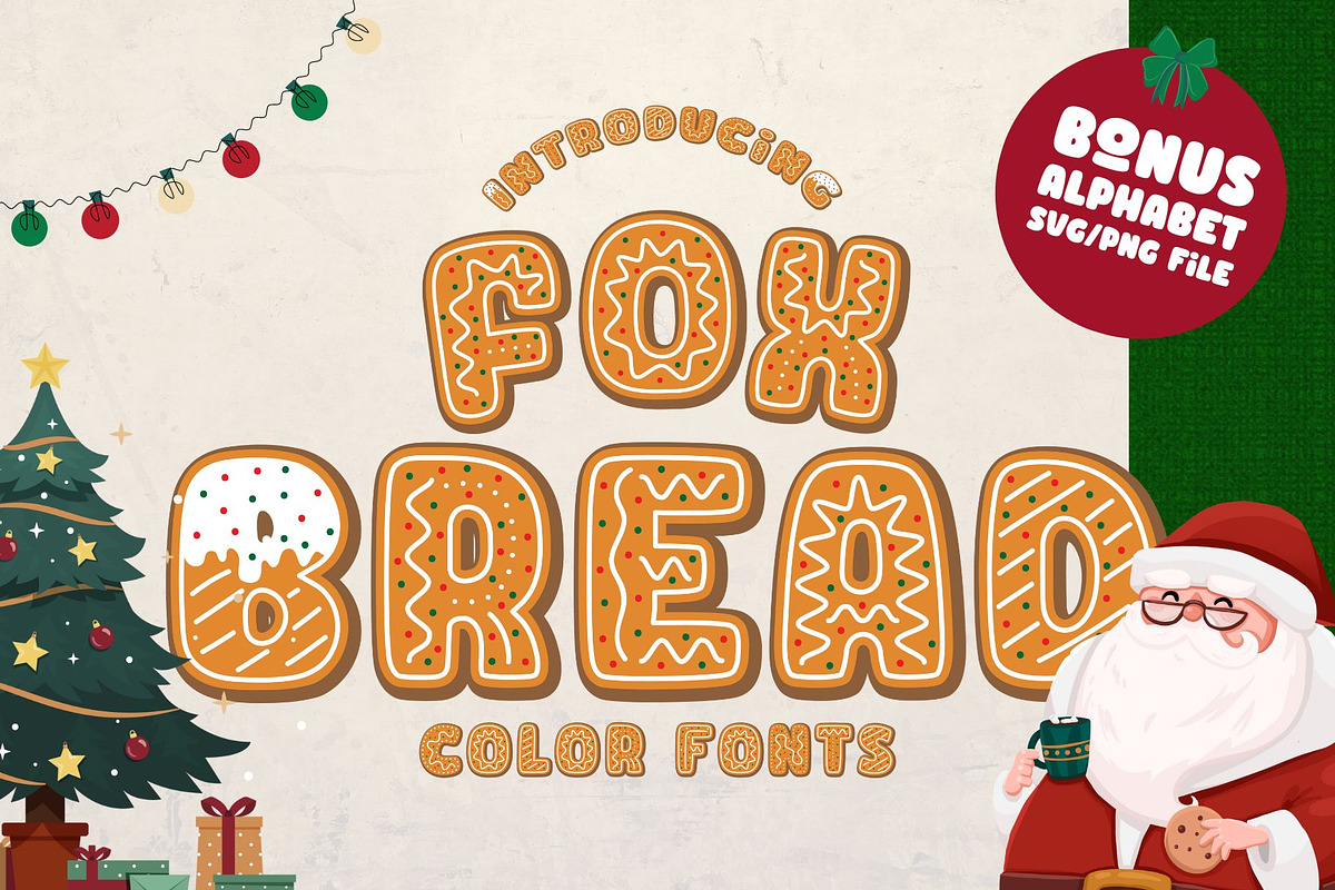 Fox Bread Color Fonts, a Symbol Font by Fox7 By Rattana (Photo 1 of 8)
