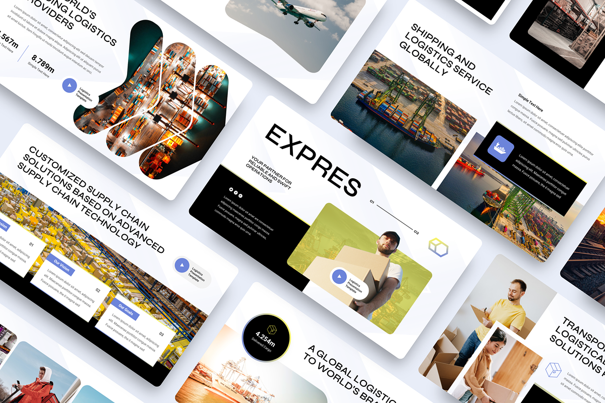 Logistics Google Slides, a Presentation Template by YossyOneStd (Photo 1 of 6)