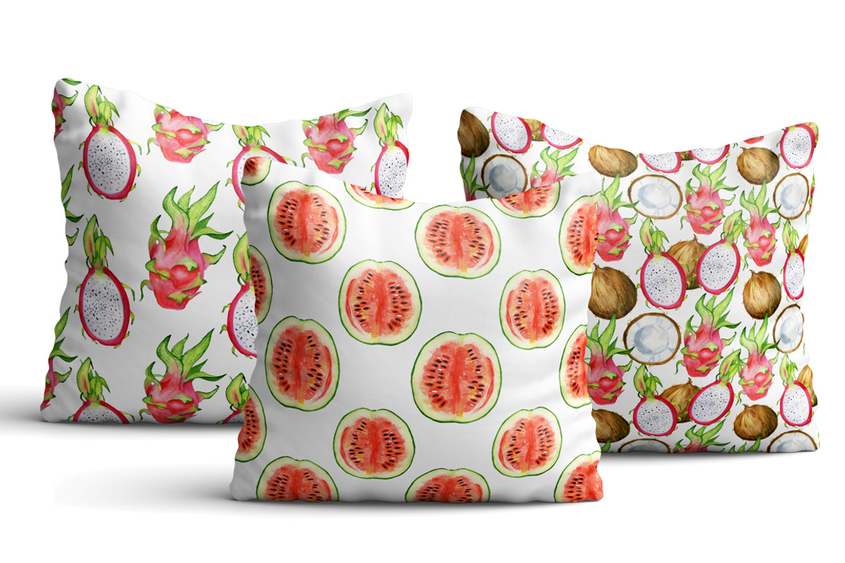 Watercolor tropical fruits clipart, a Food Illustration by Evgeniia (Photo 7 of 10)