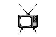 Retro Television Minimal Silhouette, a Graphic by hafijul (Thumbnail 4 of 14)