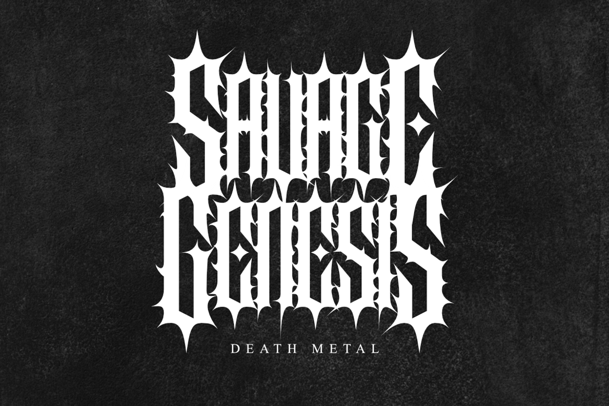 Morvakh - Death Metal Font, a Symbol Font by Masyafi Studio (Photo 2 of 9)