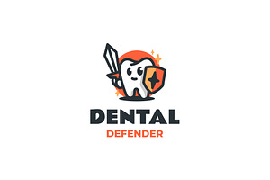 Cute Tooth Mascot Logo Design, a Branding & Logo Template by Artnivora.Std