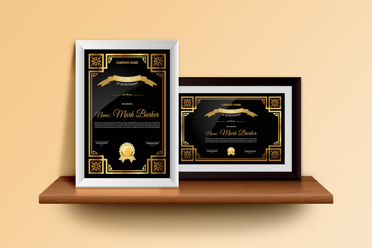 Vintage Certificate Bundle - MS Word, a Stationery Template by Curve Design (Photo 22 of 27)