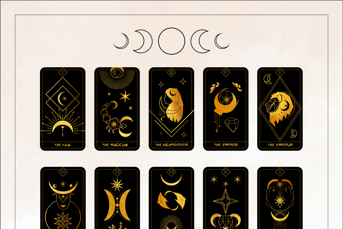 Mystical elements for tarot cards, a Decorative Illustration by Onceli*art (Photo 8 of 13)