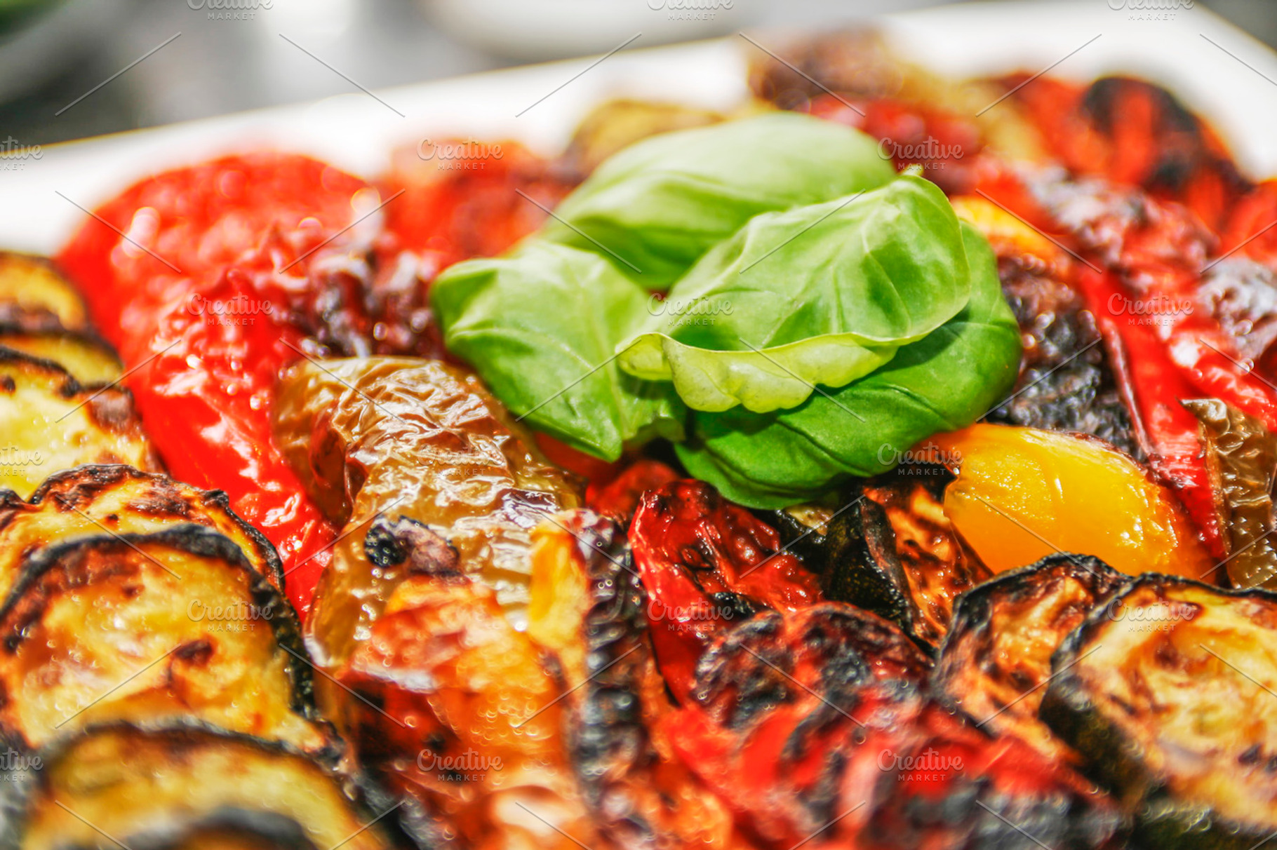 Grilled Vegetables Stock Photo Containing Roasted And Background