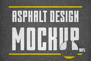 Asphalt texture design mockup, a Texture Graphic by RM_design
