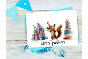20 Whimsical Quirky Pets Clipart Set, an Animal Illustration by Art Paradise Studios (Thumbnail 5 of 8)