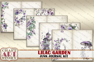 Lilac Garden Junk Journal Kit