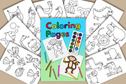 Coloring Book with Animals, an Object Graphic by dacascas (Thumbnail 2 of 4)