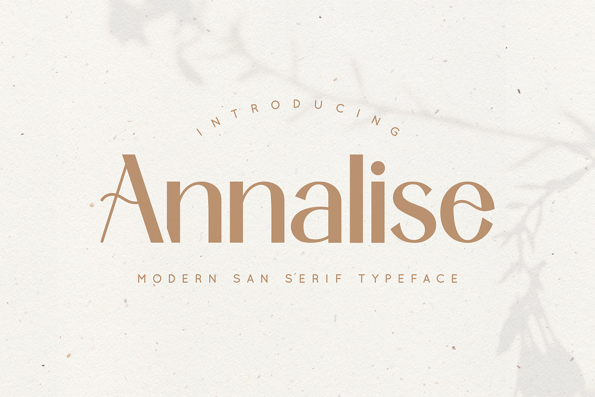 Annalise | San Serif Font, a Sans Serif Font by Monterey Studio (Photo 1 of 9)