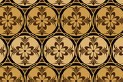 Golden Decor Floral Seamless Repeat, a Pattern Graphic by Sharon Schwalbe (Thumbnail 3 of 5)