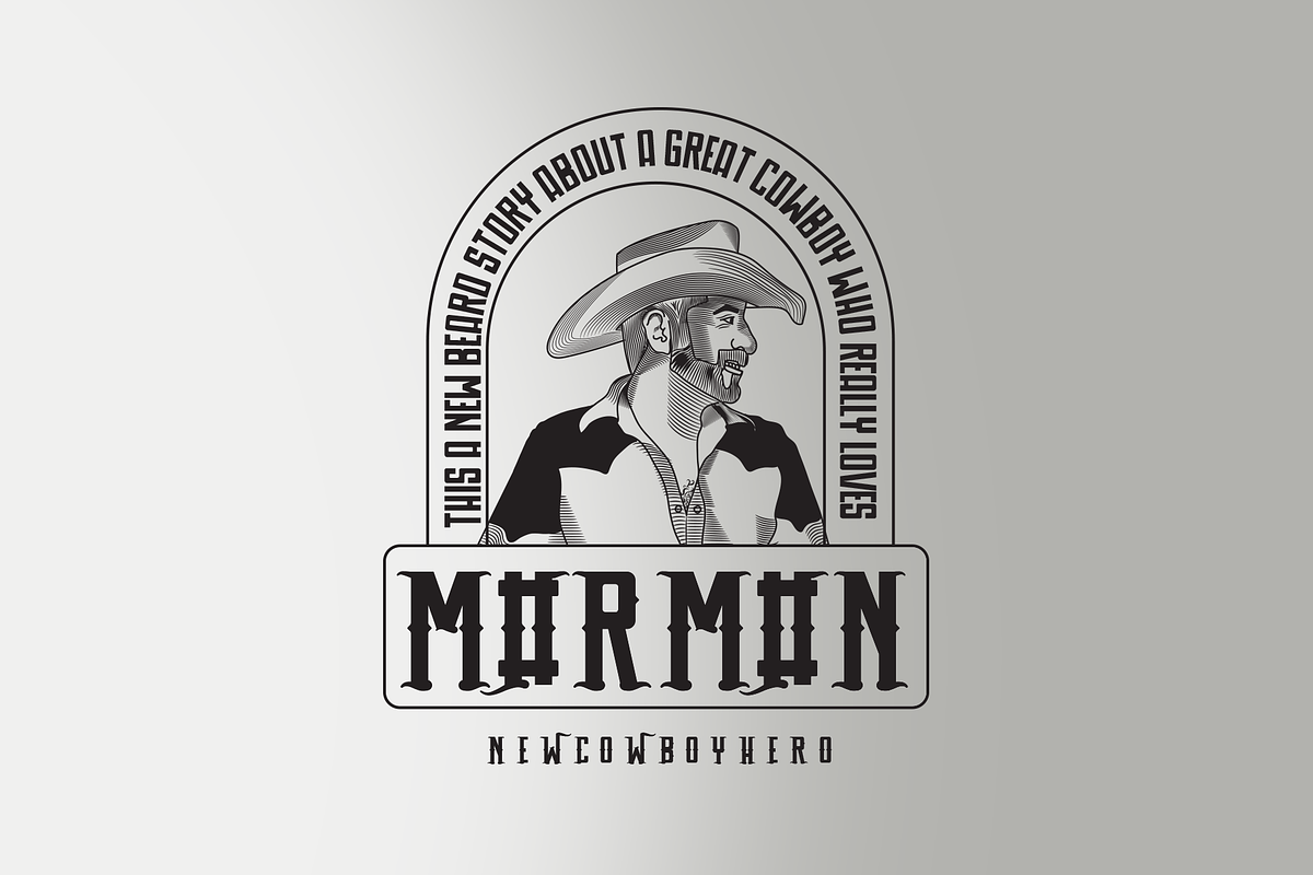 BEARD COWBOY, a Slab Serif Font by M#RM#N (Photo 4 of 5)