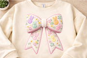 Faux Yarn Easter Bow Png, an Illustration by Watercolor design (Thumbnail 6 of 6)