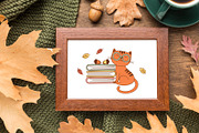 Cozy Autumn Books Clipart Bundle, an Object Illustration by NataKa (Thumbnail 5 of 10)