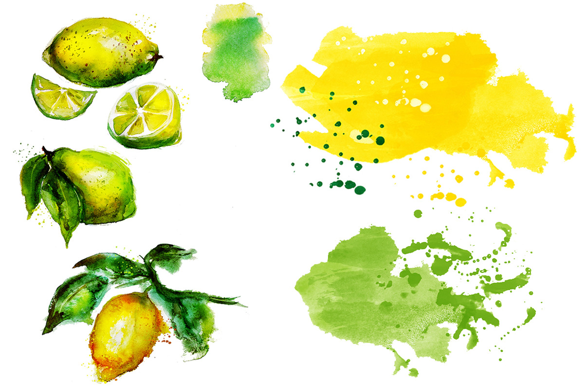 watercolor lemons, a Food Illustration by art_mouse (Photo 2 of 6)