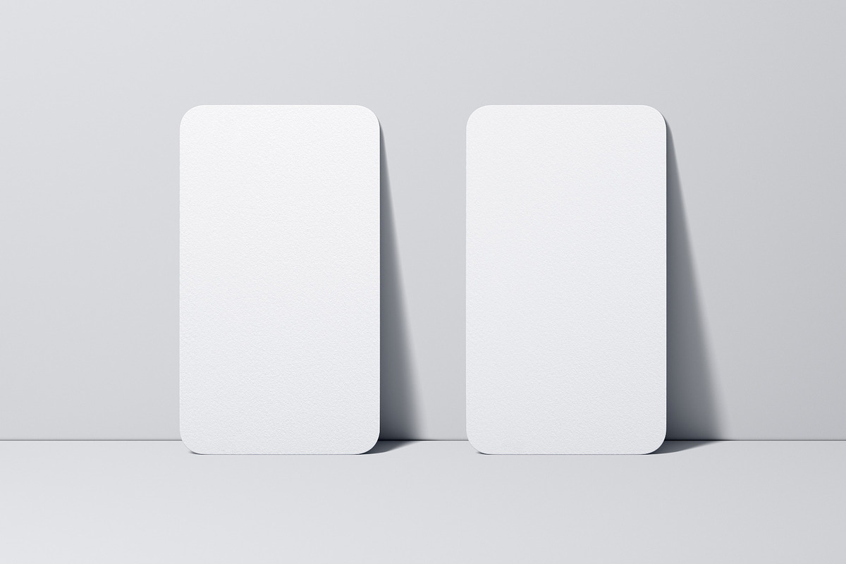 Vertical Business Card Mockup, an Advertising Mockup by AlienValley (Photo 2 of 7)