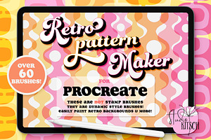 Retro Border Brushes for Procreate