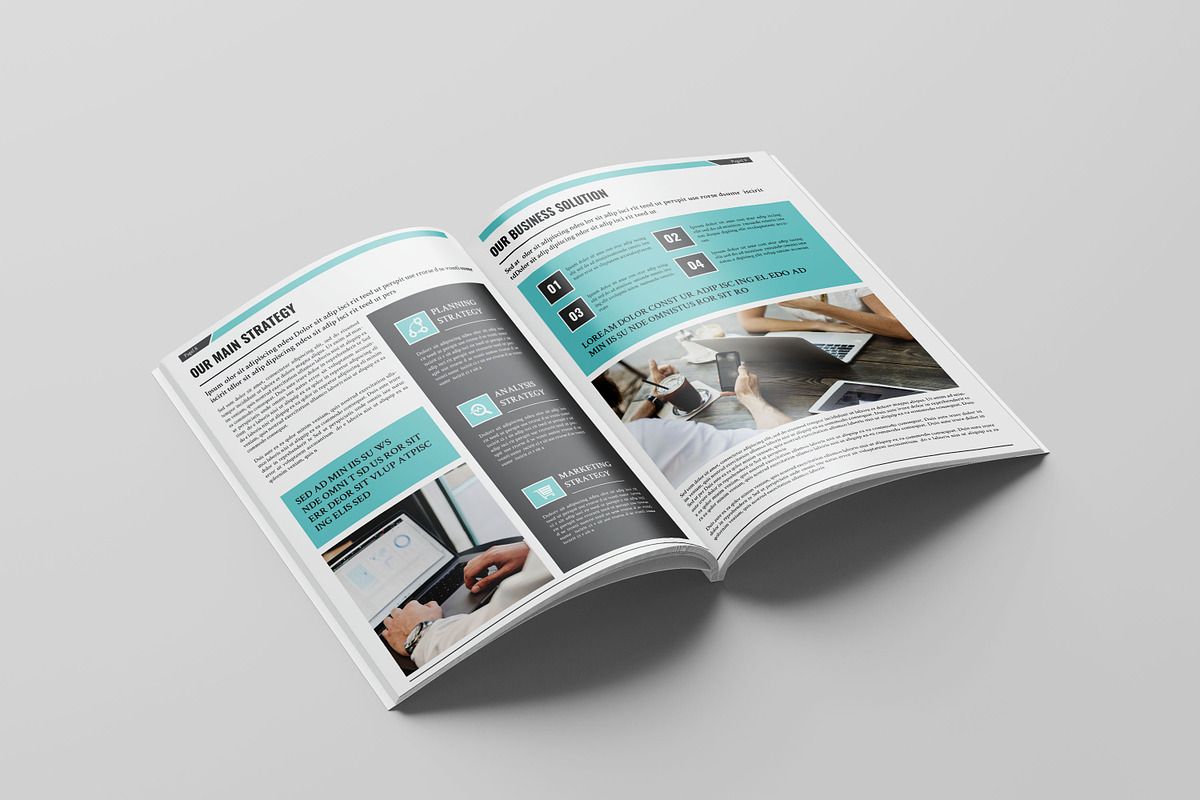 Business Brochure Template, a Brochure Template by Template Shop (Photo 9 of 12)