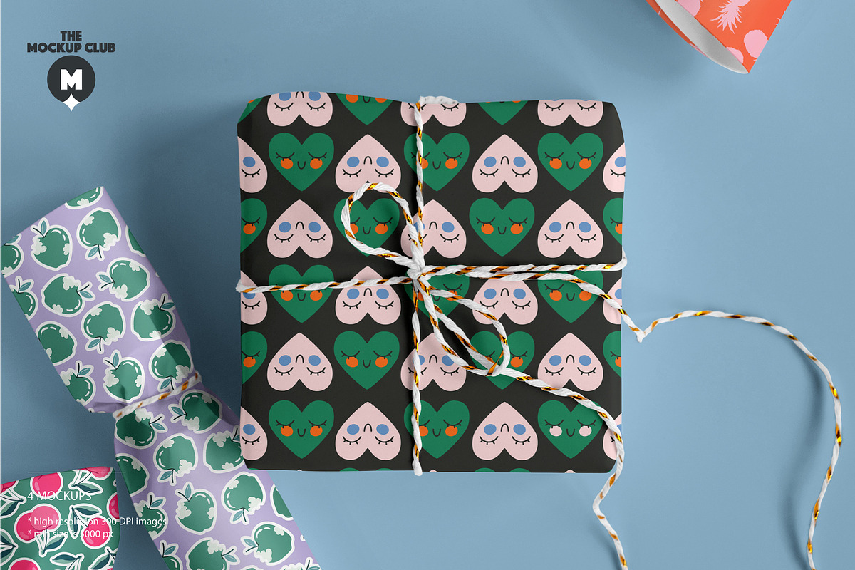 GIFT / WRAPPING MOCKUPS, a Packaging Mockup by MCKP*ME (Photo 1 of 7)