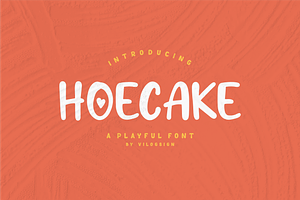 Hoecake a Playful Display Font