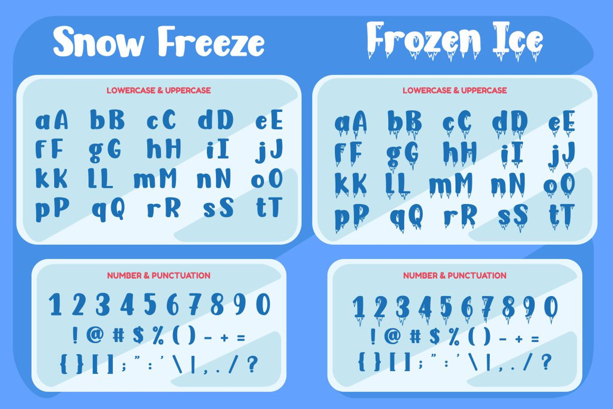 Snow Freeze - Quirky Winter Font, a Font by PutraCetol Studio (Photo 8 of 13)