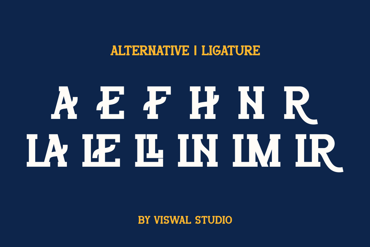 Bourne College - Slab Serif Font, a Slab Serif Font by Viswal Studio (Photo 5 of 7)