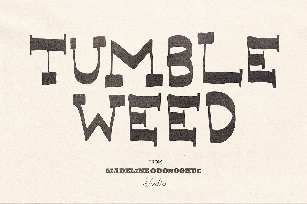 Tumbleweed Hand Drawn Western Font, a Handwritten Font by Madeline ODonoghue Design (Photo 1 of 14)