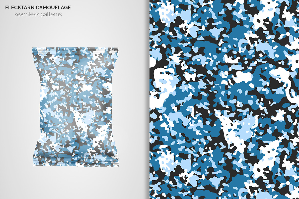 Flecktarn Camo Seamless Patterns, a Pattern Graphic by 3Y_Design (Photo 6 of 6)