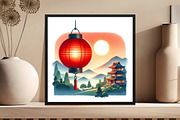 Japanese Landscape Clipart Bundle, an Illustration by DreamCafeArt (Thumbnail 6 of 7)
