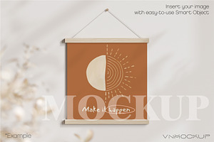 Poster Hanger Mockup PSD JPG I00608